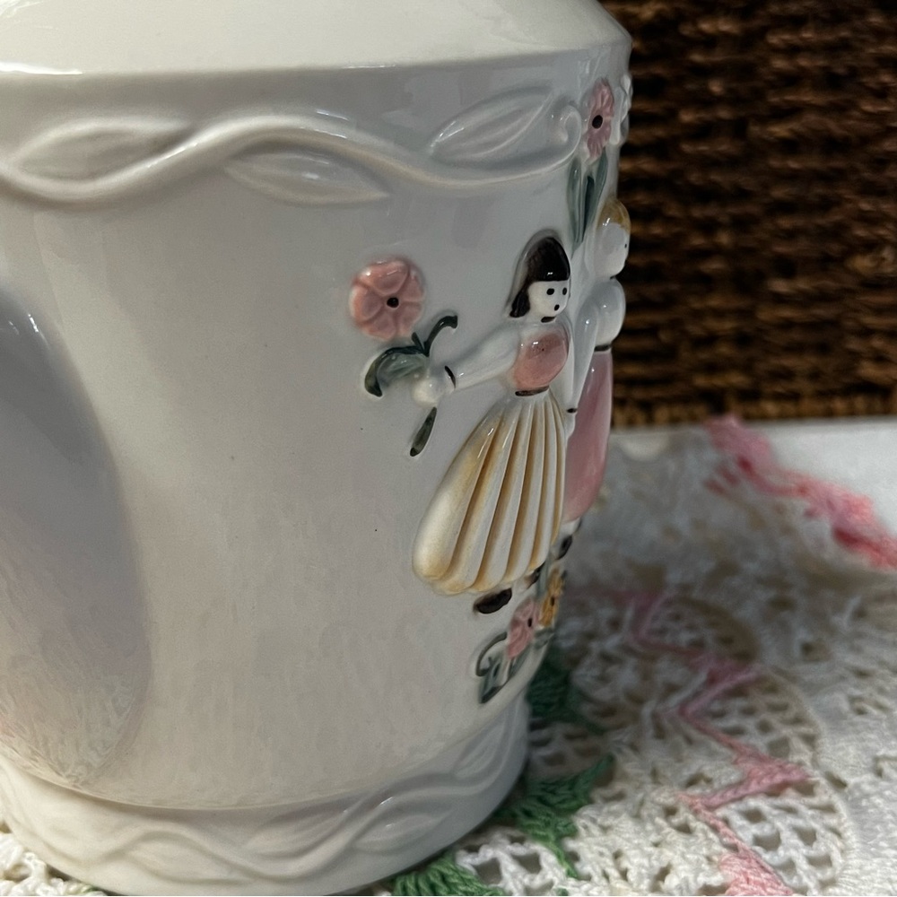 Porcelier China Vintage Dutch Boy & Girl Teapot - Picture 5 of 13